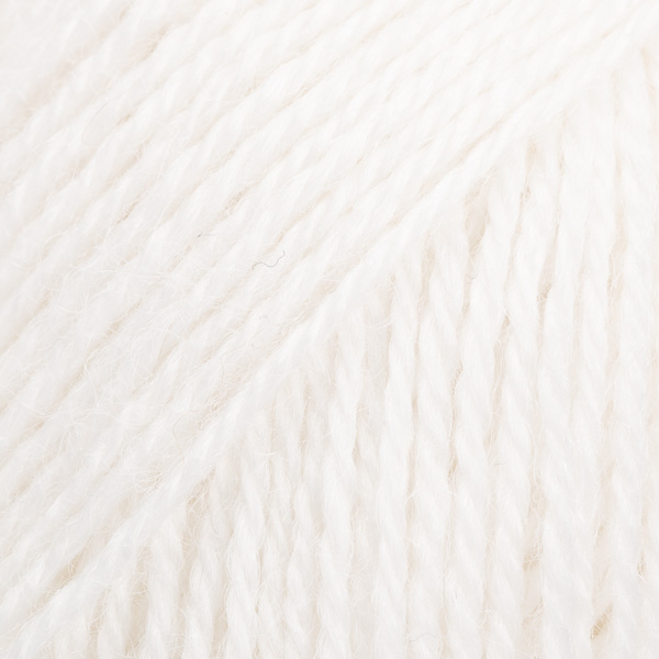 DROPS Alpaca uni colour 101, branco