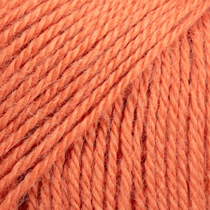 DROPS Alpaca uni colour 2915, przykurzony pomarańcz