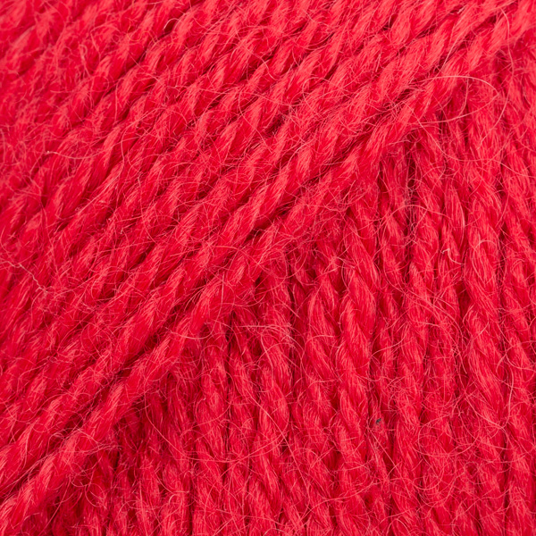DROPS Alpaca uni colour 3620, vermelho