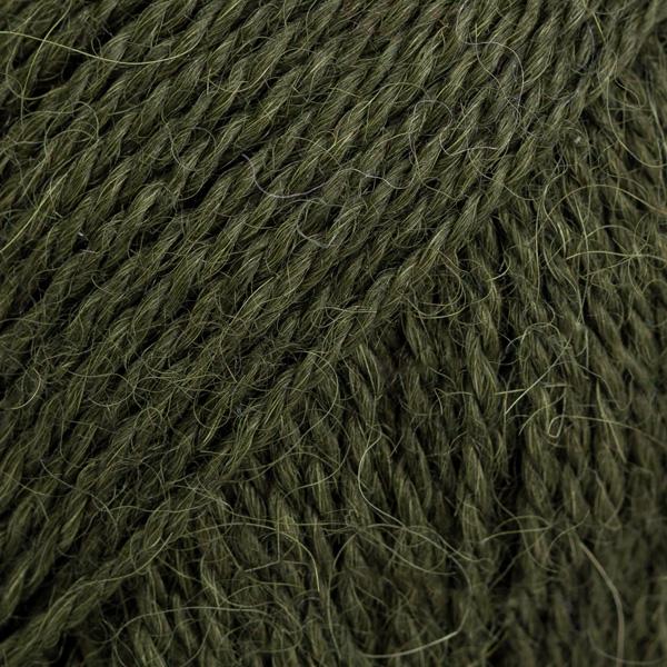 DROPS Alpaca uni colour 7895, verde militare scuro