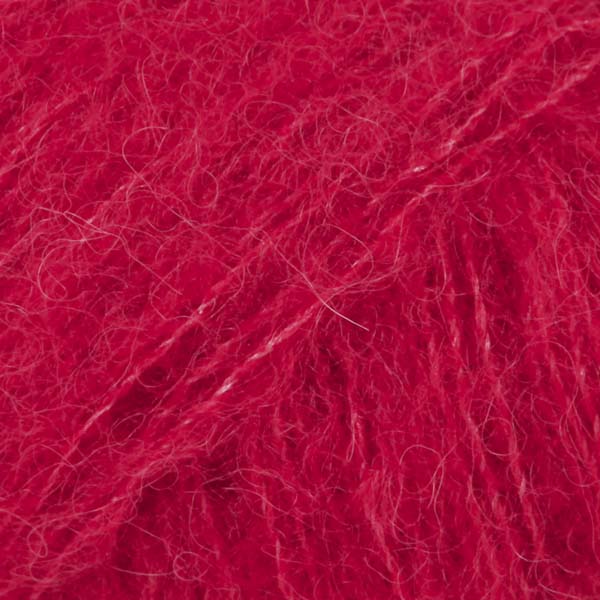 DROPS Brushed Alpaca Silk uni colour 07, rauður