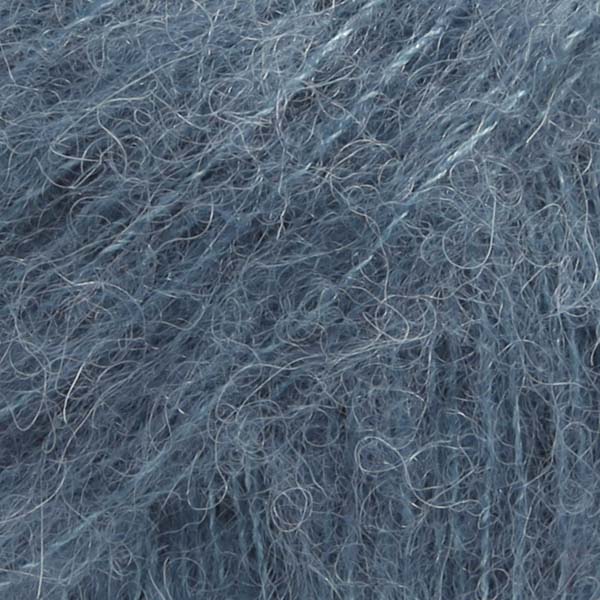DROPS Brushed Alpaca Silk uni colour 25, stálblár
