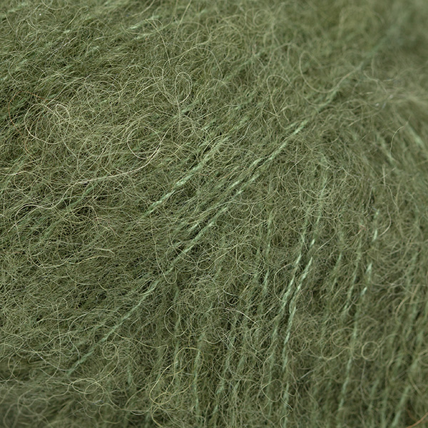 DROPS Brushed Alpaca Silk uni colour 32, mosegrønn