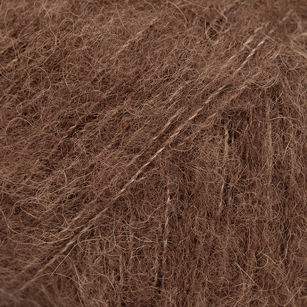 DROPS Brushed Alpaca Silk uni colour 38, čokoláda