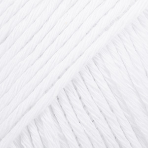 DROPS Cotton Light uni colour 02, biały