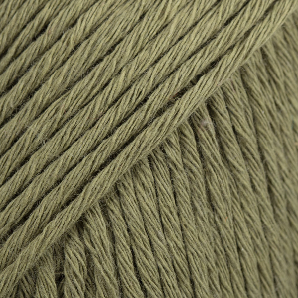 DROPS Cotton Light uni colour 12, szürkészöld (khaki)