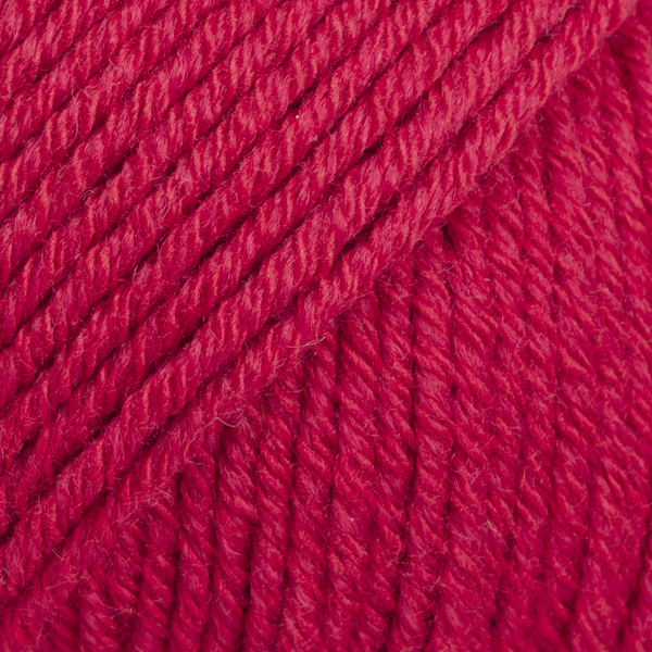 DROPS Cotton Merino uni colour 06, kirsikanpunainen