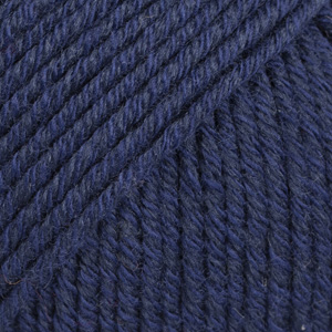 DROPS Cotton Merino uni colour 08, azul marinho