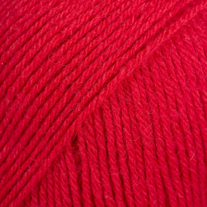 DROPS Fabel uni colour 106, punainen