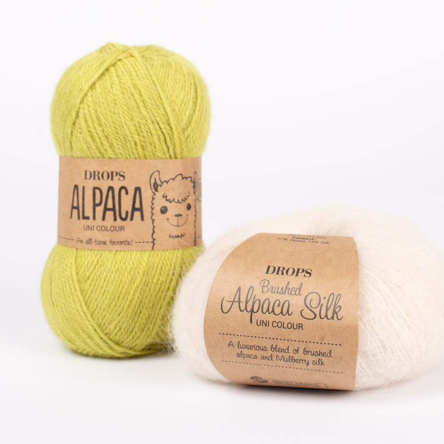 DROPS yarn combinations alpaca2916-brushed01