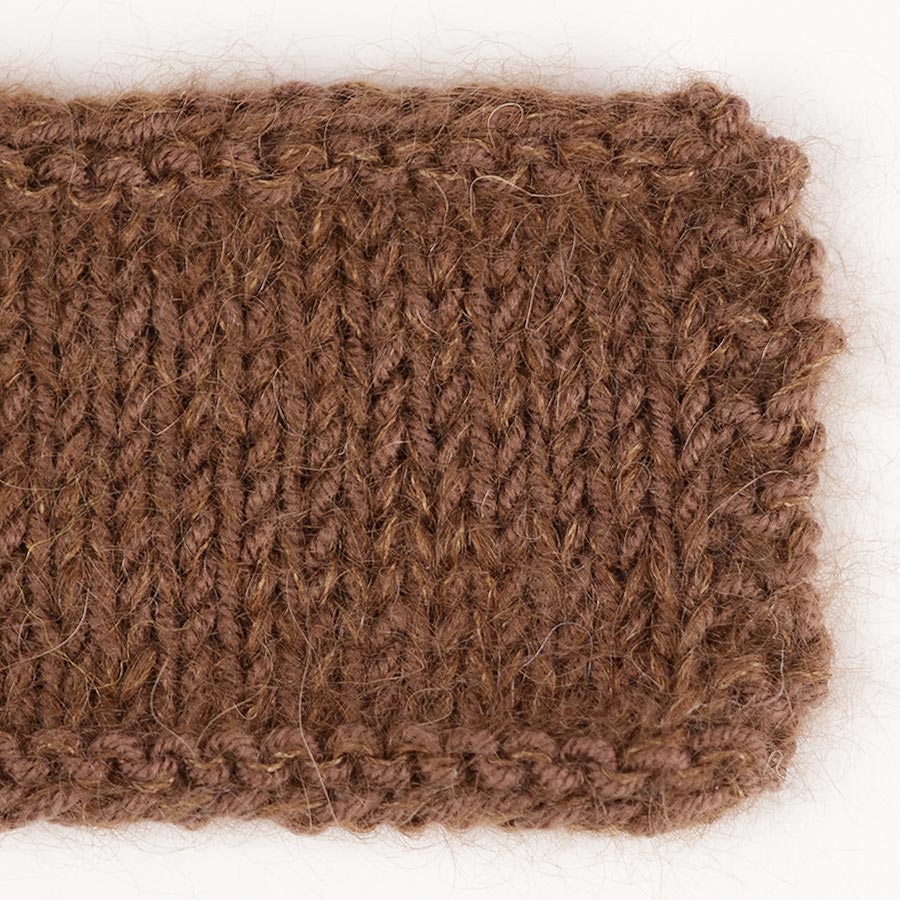 Yarn combinations knitted swatches babymerino52-kidsilk35