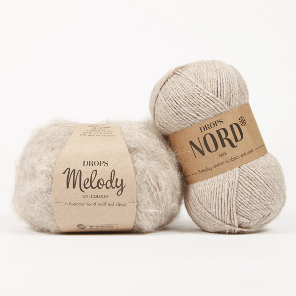 Yarn combinations knitted swatches melody15-nord7