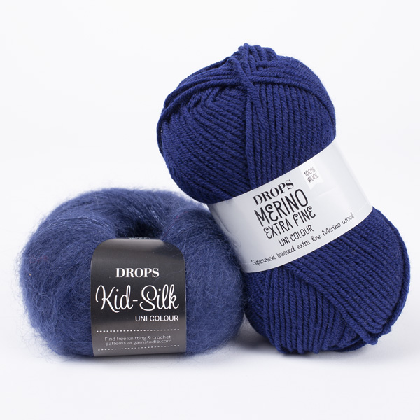 Yarn combinations knitted swatches merinoextrafine27-kidsilk28