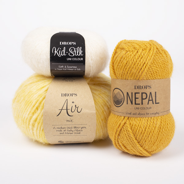 DROPS yarn combinations nepal2923-air40-kidsilk01