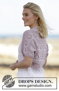 Free patterns - Rozpinane swetry z krótkim rękawem / DROPS Extra 0-1121