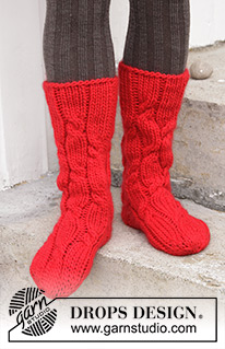 Free patterns - Men's Socks & Slippers / DROPS Extra 0-1331