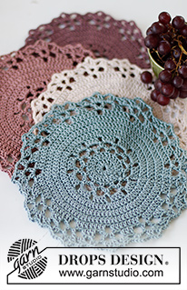 Free patterns - Coasters & Placemats / DROPS Extra 0-1516