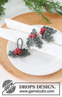 Free patterns - Christmas Table Decor / DROPS Extra 0-1588