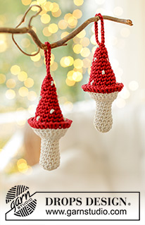 Free patterns - Christmas Tree Ornaments / DROPS Extra 0-1610