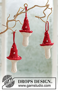 Free patterns - Christmas Tree Ornaments / DROPS Extra 0-1610