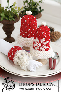 Free patterns - Christmas Table Decor / DROPS Extra 0-580