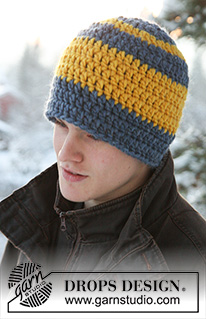 Free patterns - Men's Hats & Headbands / DROPS Extra 0-752
