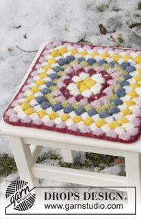 Free patterns - Seat Pads & Chair Covers / DROPS Extra 0-840