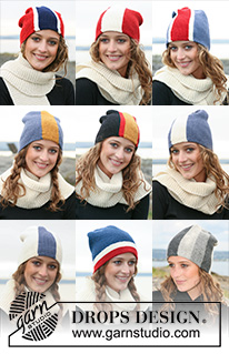 Free patterns - Naiste lihtsad mütsid / DROPS 110-45