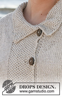Free patterns - Damskie długie rozpinane swetry / DROPS 113-18
