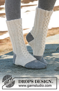 Free patterns - Chaussettes & Chaussons / DROPS 115-35