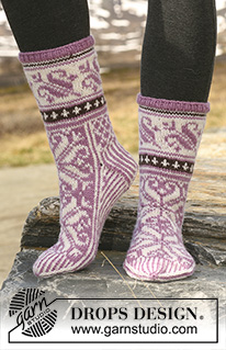 Free patterns - Mid-Calf Socks / DROPS 116-53