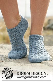 Free patterns - Women's Socks & Slippers / DROPS 129-18