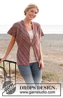 Free patterns - Rozpinane swetry z krótkim rękawem / DROPS 138-12