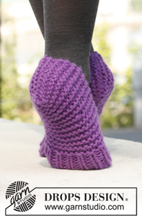 Free patterns - Children Slippers / DROPS 142-40