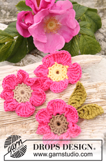 Free patterns - Flores Decorativas / DROPS 147-50