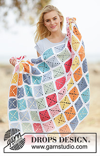 Free patterns - Fun with Crochet Squares / DROPS 162-4
