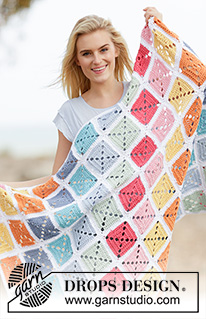 Free patterns - Fun with Crochet Squares / DROPS 162-4