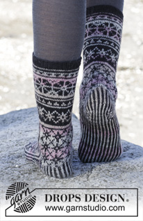 Free patterns - Norské ponožky / DROPS 165-43