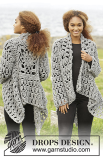 Free patterns - Damskie długie rozpinane swetry / DROPS 173-31
