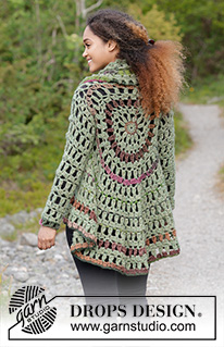 Free patterns - Damskie długie rozpinane swetry / DROPS 180-12