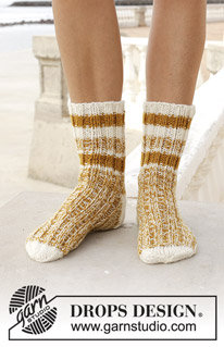 Free patterns - Easter Socks & Slippers / DROPS 189-32