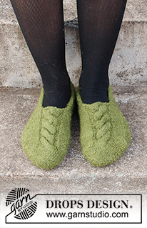 Free patterns - Felted Slippers / DROPS 214-64