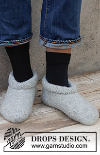 Free patterns - Felted Slippers / DROPS 224-31