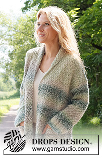 Free patterns - Damskie długie rozpinane swetry / DROPS 230-45