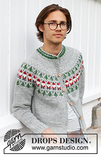 Free patterns - Męskie rozpinane swetry / DROPS 233-13