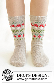 Free patterns - Women's Socks & Slippers / DROPS 242-66