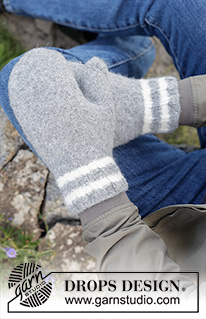 Free patterns - Felted Mittens / DROPS 246-21