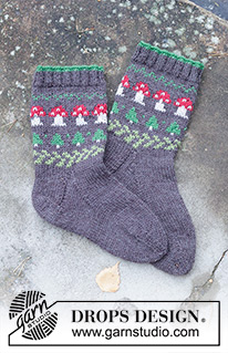 Free patterns - Men's Socks & Slippers / DROPS 246-43