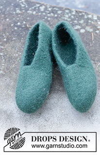 Free patterns - Felted Slippers / DROPS 246-44