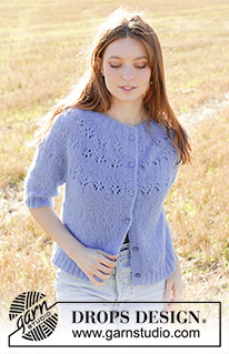 Free patterns - Rozpinane swetry z krótkim rękawem / DROPS 250-40
